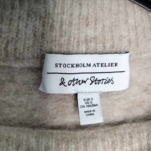 STOCKHOLM ATELIER & OTHER STORIES Alpaca/Wool Blend Women's Pullover Sweater SM. - Picture 2 of 11